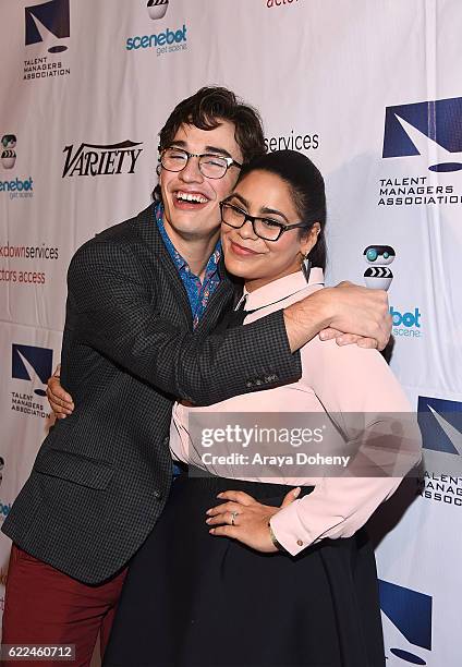 Joey Bragg and Jessica Marie Garcia attend the The TMA 2016 Heller Awards on November 10, 2016 in Beverly Hills, California.