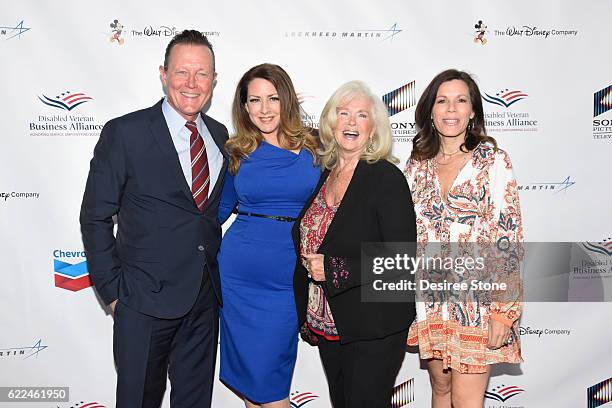 Robert Patrick, Joely Fisher, Connie Stevens, and Tricia Leigh Fisher attend The Disabled Veteran Business Alliance's Annual Salute To Veterans Day...