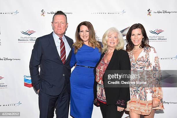 Robert Patrick, Joely Fisher, Connie Stevens, and Tricia Leigh Fisher attend The Disabled Veteran Business Alliance's Annual Salute To Veterans Day...