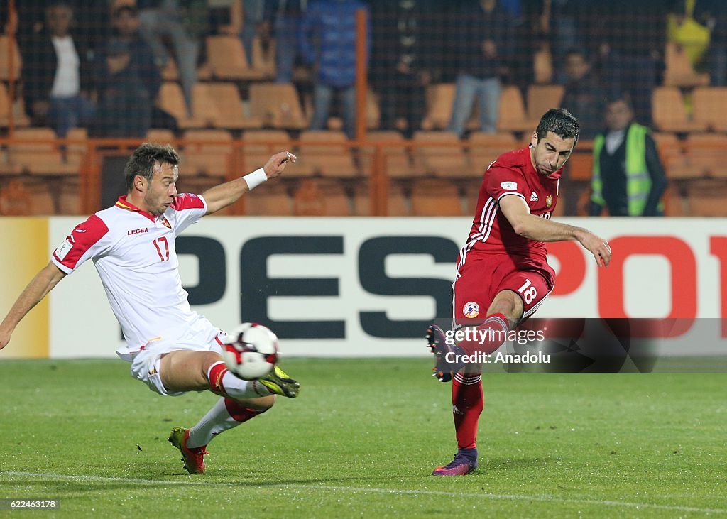 Armenia vs Montenegro: FIFA 2018 World Cup Qualifier