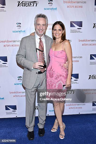 David Ziff and Suzanne Cryer attend the The TMA 2016 Heller Awards on November 10, 2016 in Beverly Hills, California.