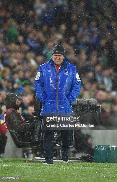 Azerbaijan manager Robert Prosinecki during the FIFA 2018 World Cup Qualifier between Northern Ireland and Azerbaijan at Windsor Park on November 11,...