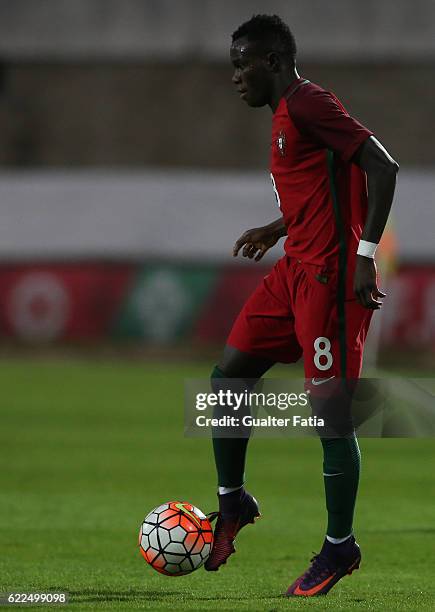 Portugal's forward Bruma in action during U21 Friendly match between Portugal and Czech Republic at Estadio do Bonfim on November 11, 2016 in Setubal...