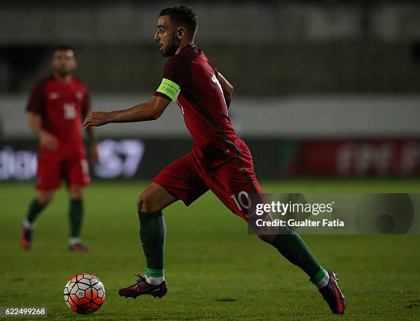 Portugal's midfielder Bruno Fernandes in action during U21 Friendly match between Portugal and Czech Republic at Estadio do Bonfim on November 11,...