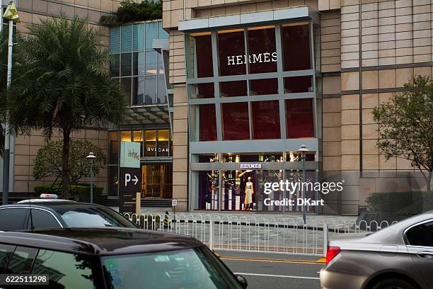 hermes store - shenzhen mall stock pictures, royalty-free photos & images