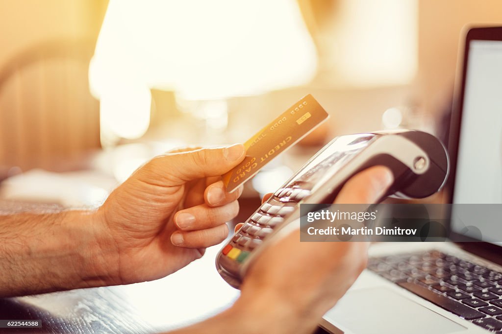 Contactless payment with credit card