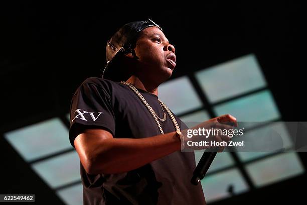 Jay Z performs on stage at the o2 World, Hamburg // © Philipp Szyza