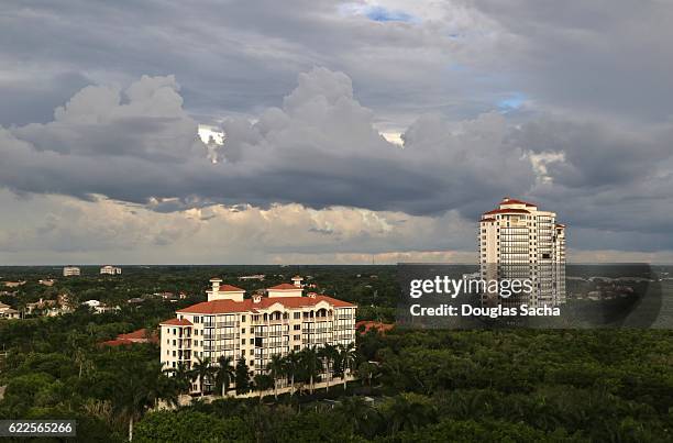 arial view of naples, florida, usa - arial city stock pictures, royalty-free photos & images
