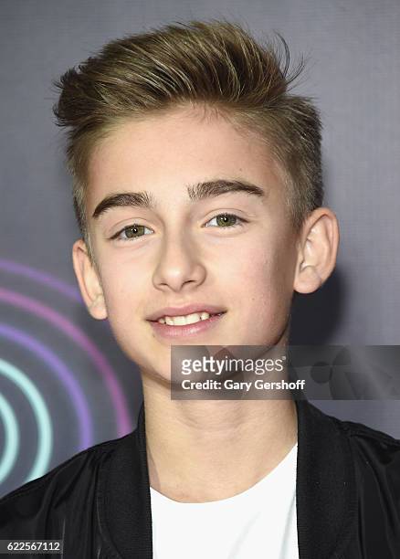 Singer/actor Johnny Orlando attends the Nickelodeon Halo Awards 2016 at Pier 36 on November 11, 2016 in New York City.