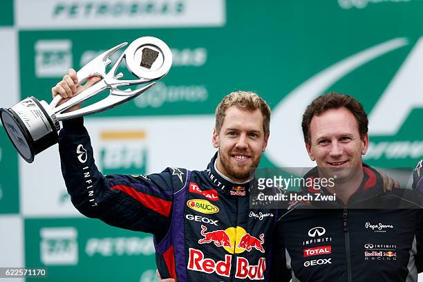 Formula One World Championship 2013, Grand Prix of Brazil, #1 Sebastian Vettel , Christian Horner ,