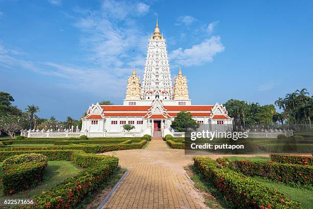 pagoda in wat yannasang wararam buddhist temple - wat stock pictures, royalty-free photos & images