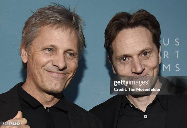 Viggo Mortensen and Matt Ross attend the screening of "Captain Fantastic" during the Napa Valley Film Festival at the Uptown Theater on November 11,...