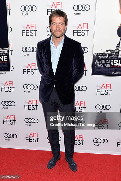 Producer Kris Thykier attends the premiere of EuropaCorp USA's 'Miss Sloane' at AFI Fest 2016, presented by Audi at TCL Chinese 6 Theatres on...