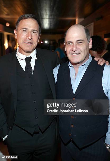 Director David O. Russell and writer Matthew Weiner attend The 20th Anniversary of 'Flirting With Disaster' at AFI Fest 2016, presented by Audi, at...