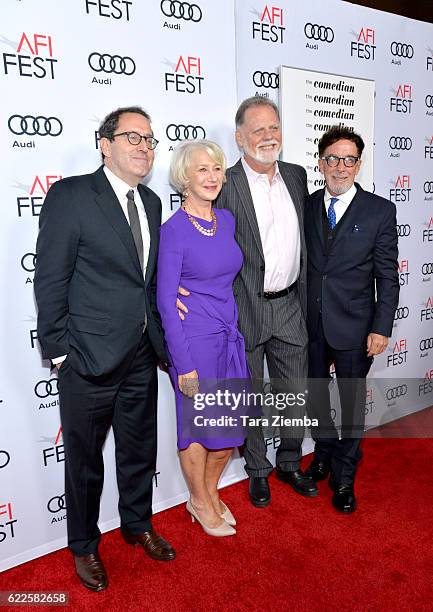 Sony Pictures Classics Co-Founder Michael Barker, actress Helen Mirren, director Taylor Hackford and producer Mark Canton attend the premiere of Sony...