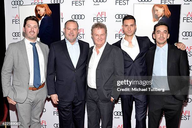 Writer, Matthew Weiner, actress Lily Tomlin, director David O. Russell and producer Zanne Devine attend the premiere of Cinema's Legacy Conversation...