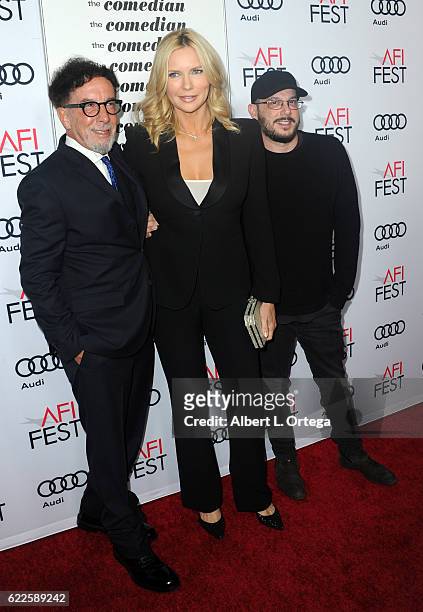 Producers Mark Canton and Courtney Solomon arrive for the AFI FEST 2016 Presented By Audi - Premiere Of Sony Pictures Classics' "The Comedian" held...