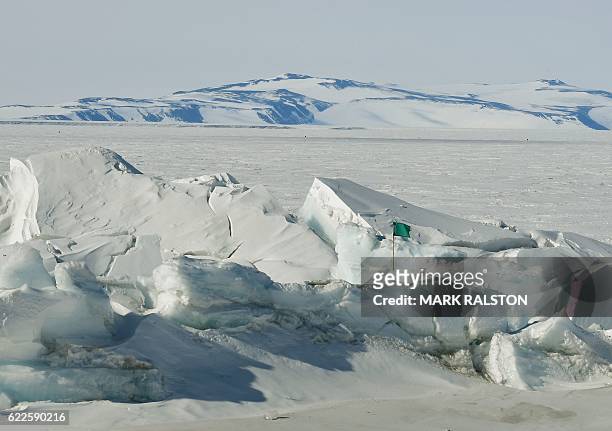 Frozen section of the Ross Sea at the Scott Base in Antarctica on November 12, 2016. Kerry is travelling to Antarctica, New Zealand, Oman, the United...