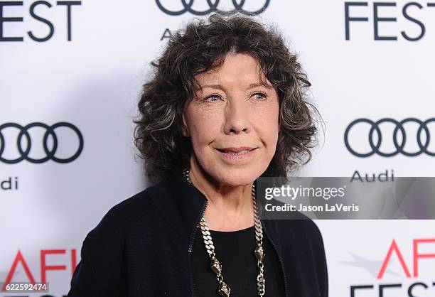 Actress Lily Tomlin attends Cinema's Legacy conversation for "Flirting with Disaster" at the 2016 AFI Fest at TCL Chinese 6 Theatres on November 11,...