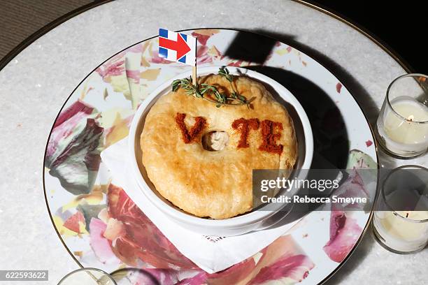 Spare Chicken Pot Pie at the 13th Annual CFDA/Vogue Fashion Fund Awards at Spring Studios on November 7, 2016 in New York City.