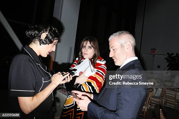 Ladyfag, Hari Nef, and Mel Ottenberg attend the 13th Annual CFDA/Vogue Fashion Fund Awards at Spring Studios on November 7, 2016 in New York City.