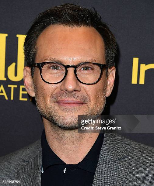 Christian Slater arrives at the Hollywood Foreign Press Association And InStyle Celebrate The 2017 Golden Globe Award Season at Catch LA on November...