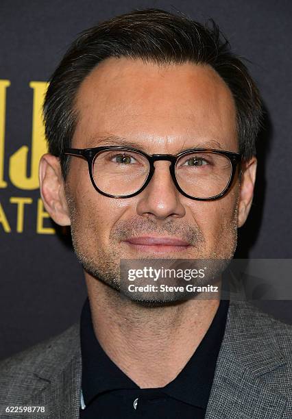 Christian Slater arrives at the Hollywood Foreign Press Association And InStyle Celebrate The 2017 Golden Globe Award Season at Catch LA on November...