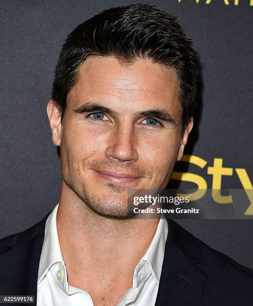 Robbie Amell arrives at the Hollywood Foreign Press Association And InStyle Celebrate The 2017 Golden Globe Award Season at Catch LA on November 10,...