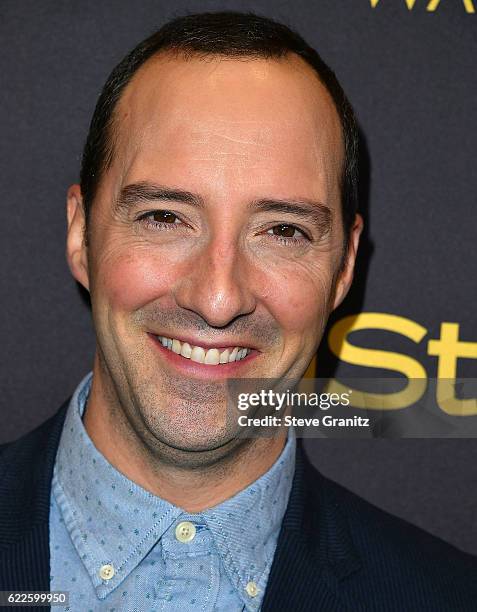 Tony Hale arrives at the Hollywood Foreign Press Association And InStyle Celebrate The 2017 Golden Globe Award Season at Catch LA on November 10,...