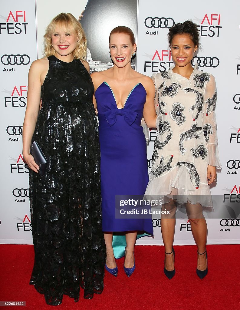 AFI Fest 2016 Presented By Audi - Premiere Of EuraCorp USA's "Miss Sloane" - Arrivals