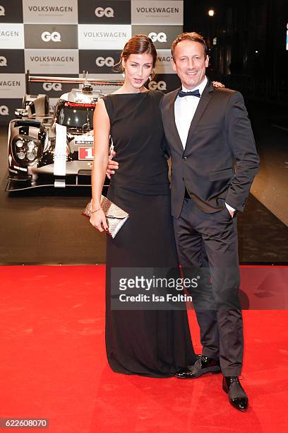 German actor Wotan Wilke Moehring and guest attend the GQ Men of the year Award 2016 at Komische Oper on November 10, 2016 in Berlin, Germany.