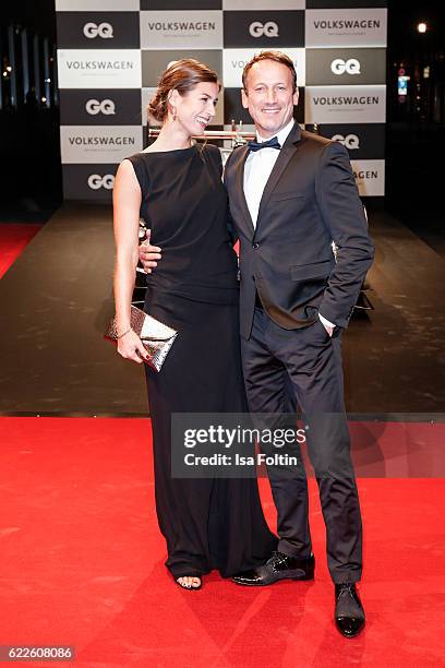 German actor Wotan Wilke Moehring and guest attend the GQ Men of the year Award 2016 at Komische Oper on November 10, 2016 in Berlin, Germany.