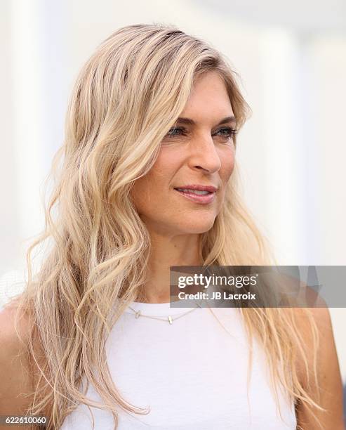 Volleyball player Gabrielle Reece joins Land Rover for the North American debut of the all new Discovery SUV on November 11, 2016 in Venice,...