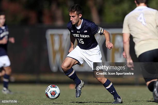 Notre Dame's Evan Panken. The Wake Forest University Demon Deacons hosted the University of Notre Dame Fighting Irish on November 6 at Spry Stadium...