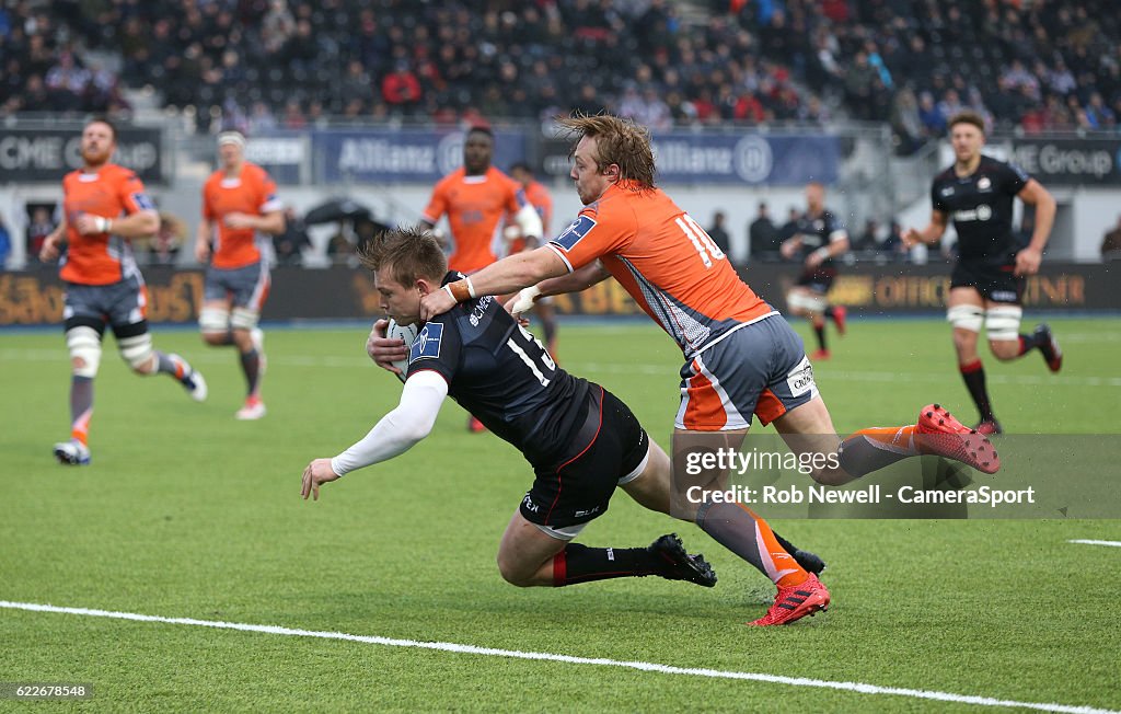 Saracens v Newcastle Falcons - Anglo-Welsh Cup