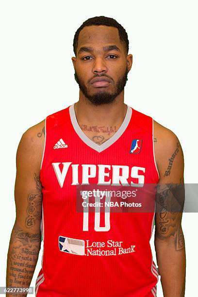 Markus Kennedy of the Rio Grande Valley Vipers poses for a head shot during NBA D-League media day on November 10, 2016 State Farm Arena in Hidalgo,...