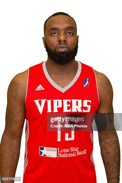 Hairston of the Rio Grande Valley Vipers poses for a head shot during NBA D-League media day on November 10, 2016 State Farm Arena in Hidalgo, Texas....