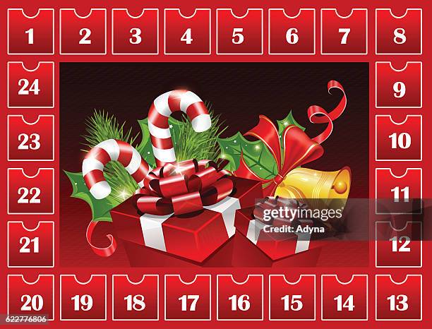 advent calendar - advent stock illustrations