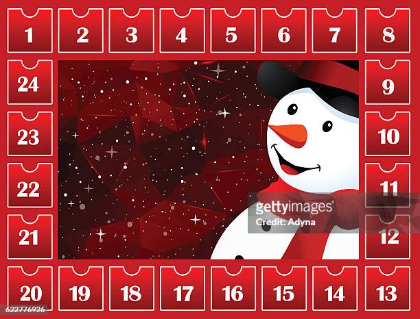 countdown bis weihnachten - advent stock-grafiken, -clipart, -cartoons und -symbole