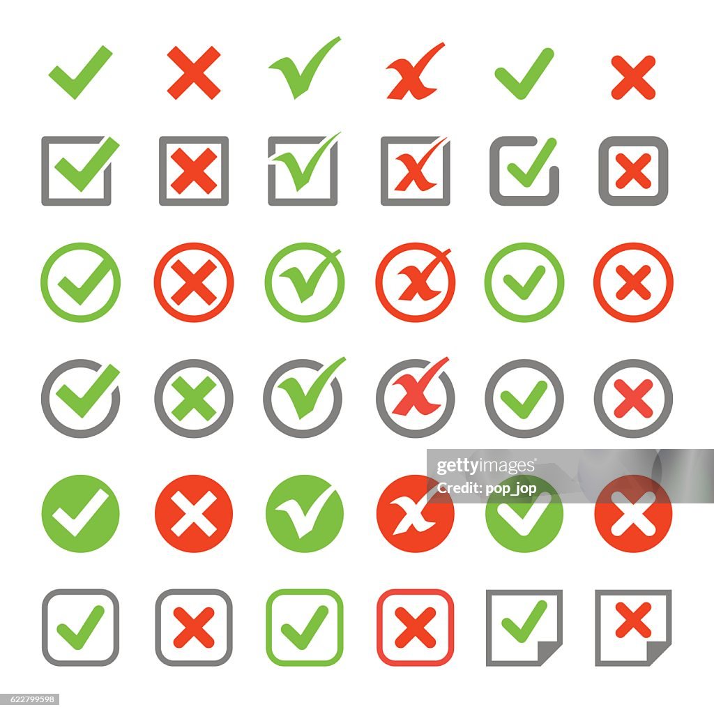 Check Mark Icon Set