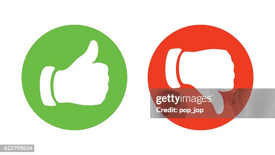 Thump Up e Thump Down Hands - illustrazione vettoriale Thump Up e Thump Down Hands - illustrazione vettoriale