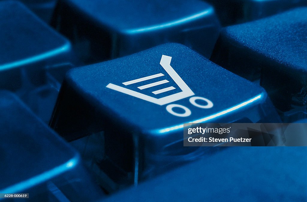 Shopping Cart on Keyboard