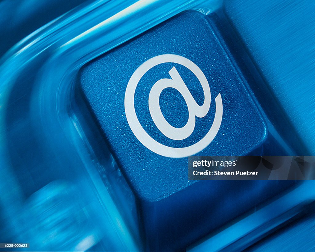 'At' symbol on computer key