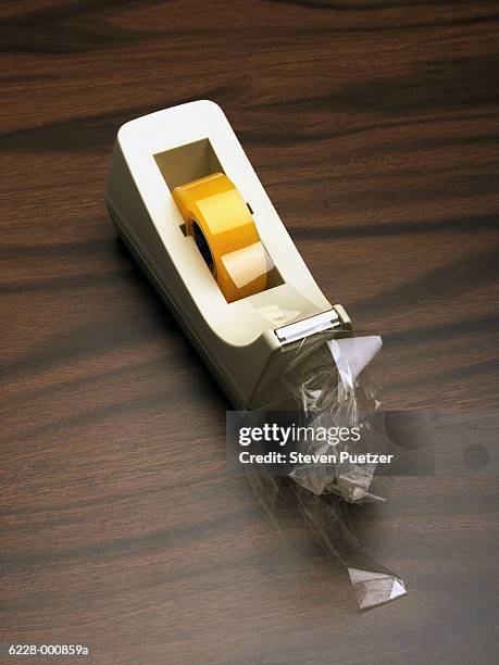 adhesive tape dispenser - adhesive tape stock pictures, royalty-free photos & images