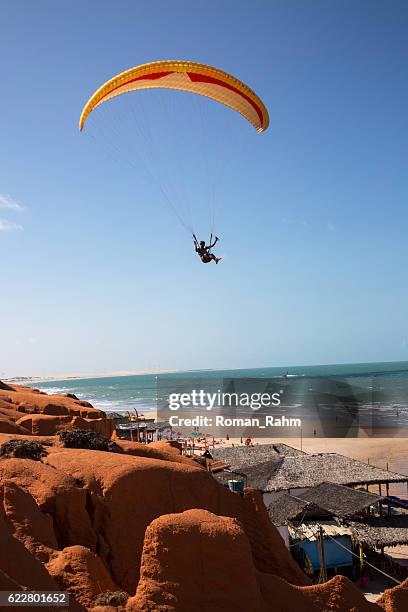 canoa quebrada, ceará, brazil - canoa quebrada stock pictures, royalty-free photos & images