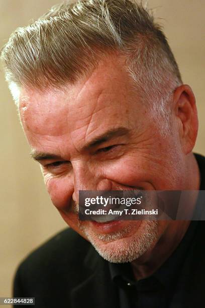 Actor Ian Buchanan who portrayed Dick Tremayne on 'Twin Peaks' poses with fans during the Twin Peaks UK Festival 2016 at Hornsey Town Hall Arts...