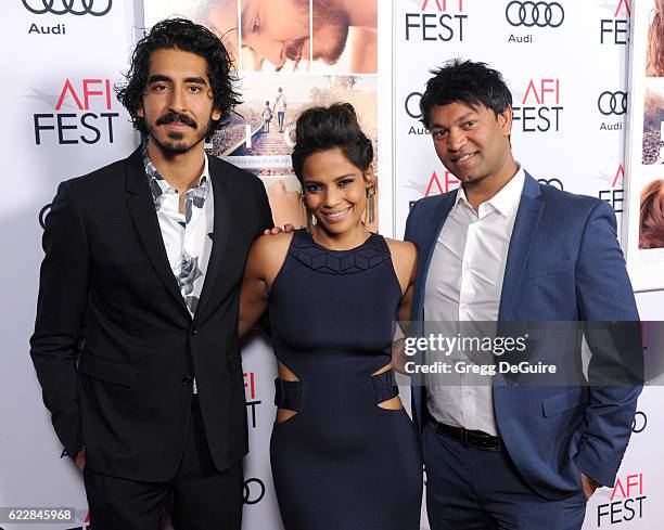 Dev Patel, Priyanka Bose and Saroo Brierley arrive at the AFI FEST 2016 Presented By Audi - Screening Of The Weinstein Company's "Lion" at TCL...