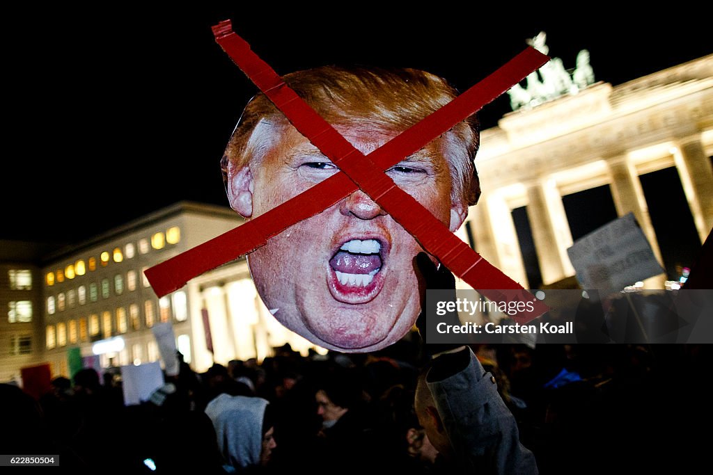 Trump Critics Rally In Berlin