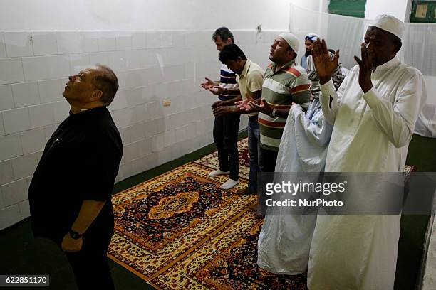 Muslims of various nationalities living in Brazil make their weekly prayers. A small mosque in Recife, northeastern Brazil, receives Muslim...
