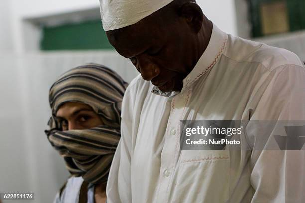 Muslims of various nationalities living in Brazil make their weekly prayers. A small mosque in Recife, northeastern Brazil, receives Muslim...